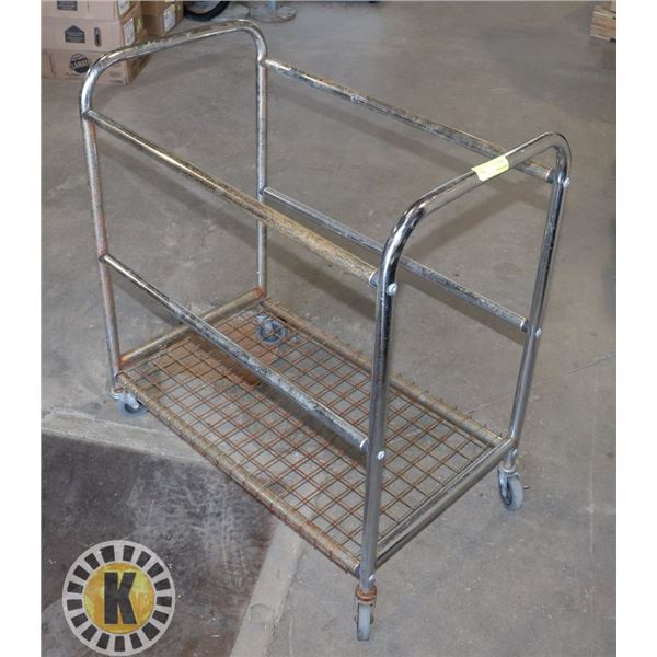 ROLLING ONE SHELF CART