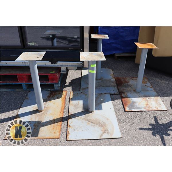 4 HEAVY DUTY METAL TABLE STAND