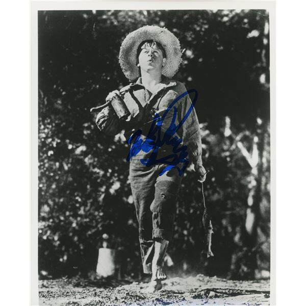 Mickey Rooney signed "The Adventures of Huckleberry Finn" 8x10 movie photo