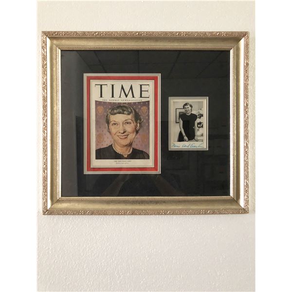 Mamie Doud Eisenhower signed photo collage