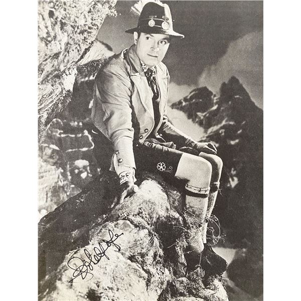 Bob Hope signed magazine page