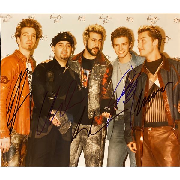 NSYNC signed photo