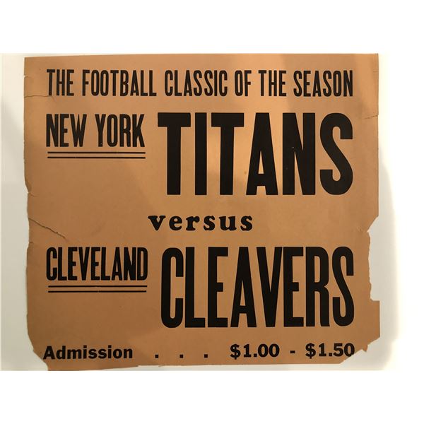 Vintage football poster
