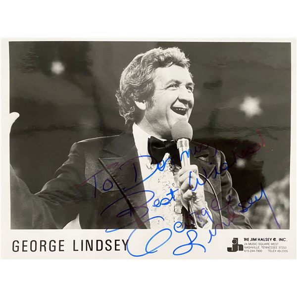 George Lindsey signed photo