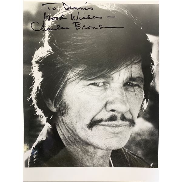 Charles Bronson signed photo