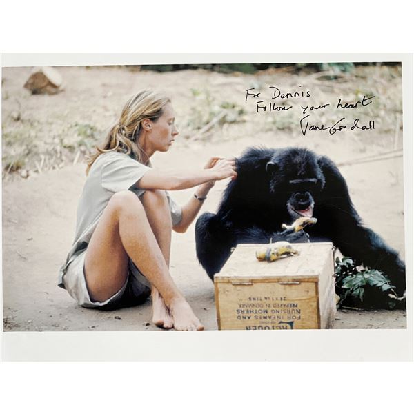 Jane Goodall signed photo