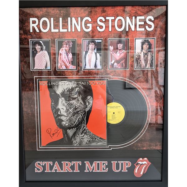 The Rolling Stones Tatoo You Custom Matted and Framed Signed Album