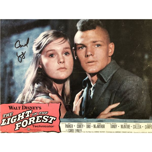 The Light in the Forest signed lobby card