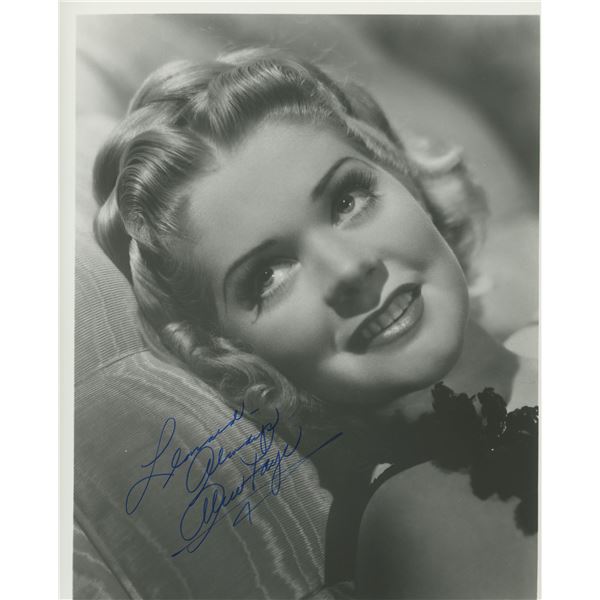 Alice Faye signed photo