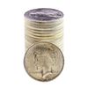 Image 1 : Roll of (20) Brilliant Uncirculated 1922 $1 Peace Silver Dollar Coins