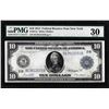 Image 1 : 1914 $10 Federal Reserve Note New York Fr.911a PMG Very Fine 30