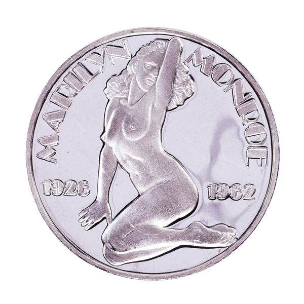 1926-1962 Marilyn Monroe Proof 1oz .999 Fine Silver Round