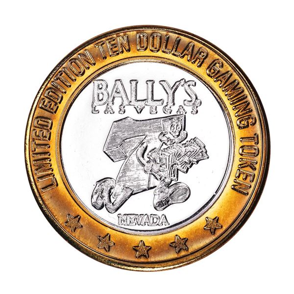 .999 Silver Ballys Las Vegas $10 Casino Limited Edition Gaming Token