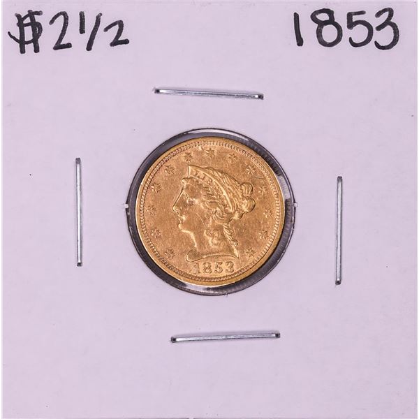 1853 $2 1/2 Liberty Head Quarter Eagle Gold Coin