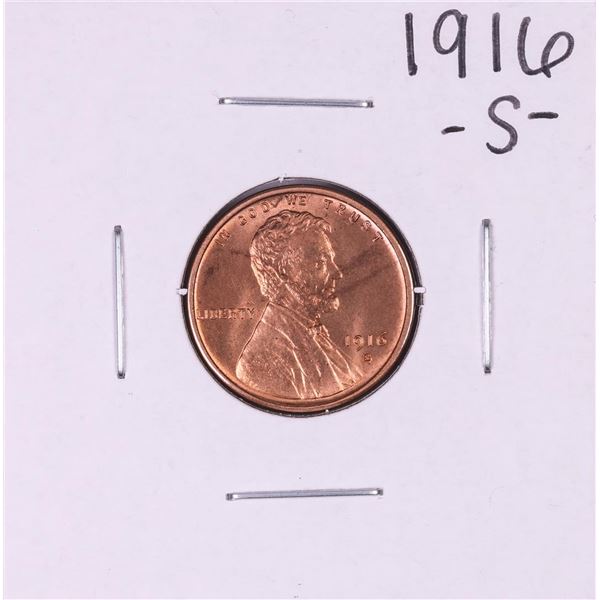 1916-S Lincoln Wheat Cent Coin