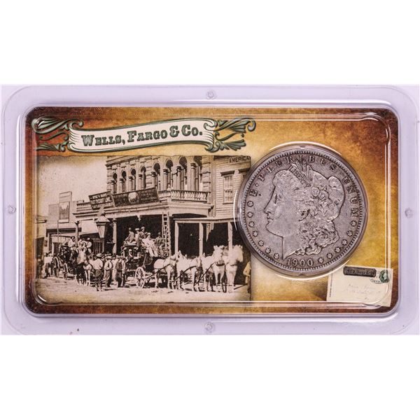 1900-O $1 Morgan Silver Dollar Coin Wells Fargo & Co. Tribute to the Wild West