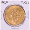Image 1 : 1851 $20 Liberty Head Double Eagle Gold Coin
