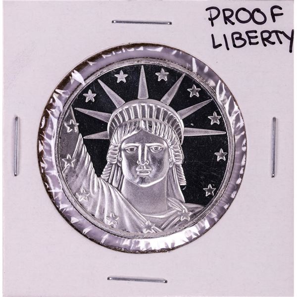 .999 Fine Silver Proof Liberty 1oz Silver Round