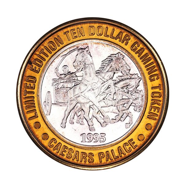 .999 Silver Caesars Palace Las Vegas, Nevada $10 Casino Limited Edition Gaming Token