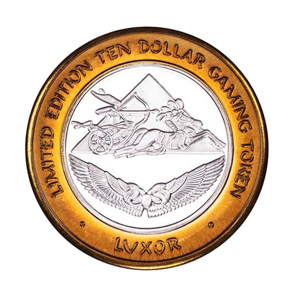 .999 Fine Silver Luxor Las Vegas, Nevada $10 Limited Edition Gaming Token