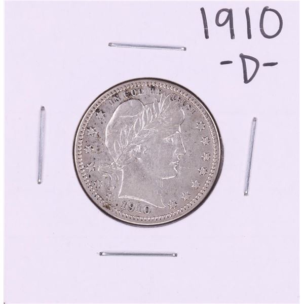 1910-D Barber Quarter Coin