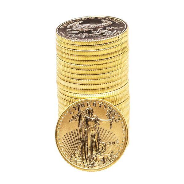 Lot of (25) 2015 $5 American Gold Eagle Coins