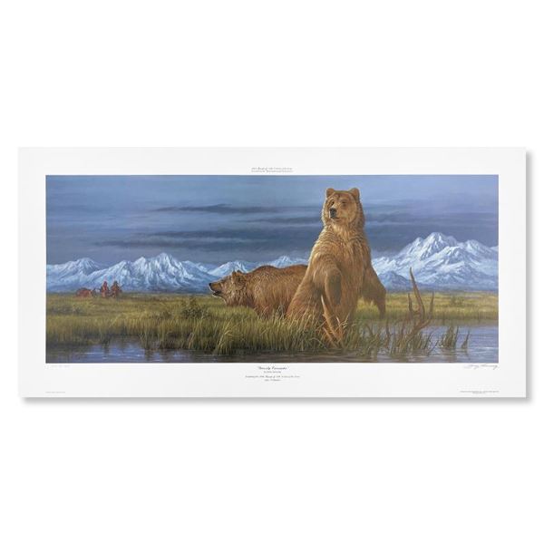 Fanning (1938-2014) "Grizzly Encounter" Limited Edition Lithograph On Paper