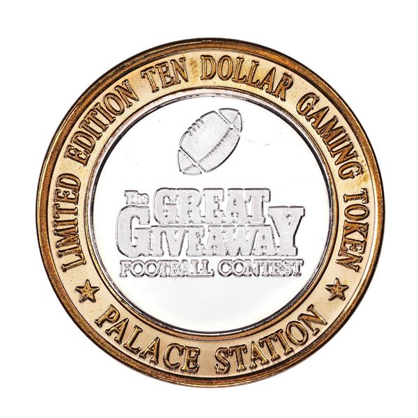 .999 Silver Palace Station Hotel & Casino Las Vegas $10 Limited Edition Gaming Token