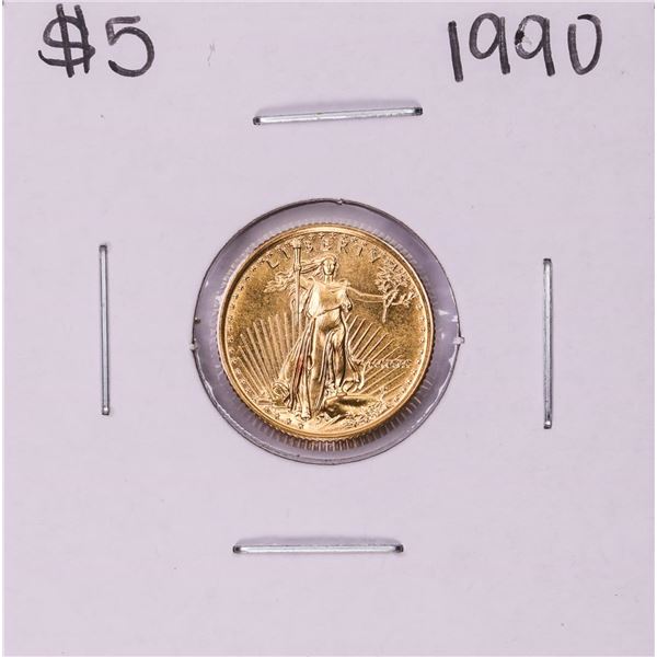 1990 $5 American Gold Eagle Coin