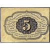 Image 2 : July 17, 1862 First Issue Five Cents Fractional Currency Note