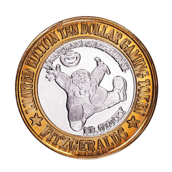 .999 Silver Fitzgerald's Casino & Hotel Reno, Nevada $10 Limited Edition Gaming Token