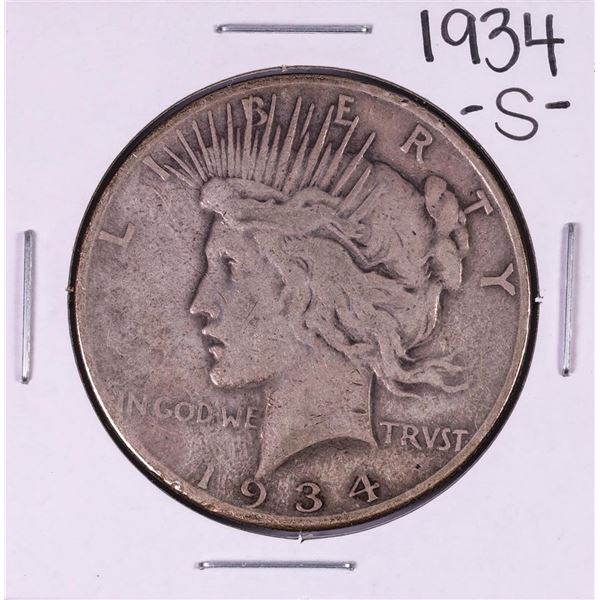 1934-S $1 Peace Silver Dollar Coin