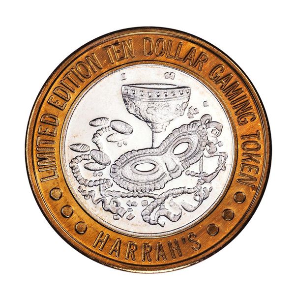 .999 Silver Harrah's Las Vegas, Nevada $10 Casino Limited Edition Gaming Token