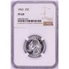 Image 1 : 1963 Proof Washington Quarter Coin NGC PF69