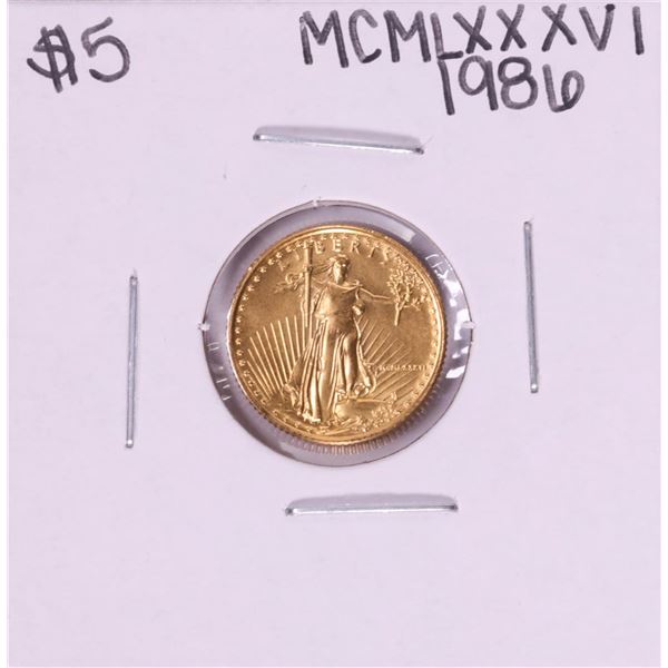 1986 $5 American Gold Eagle Coin