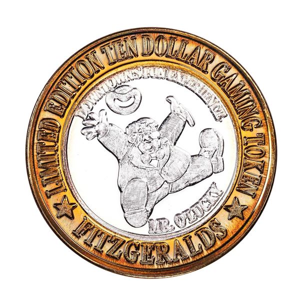 .999 Silver Fitzgerald's Casino & Hotel Las Vegas, Nevada $10 Limited Edition Gaming Token