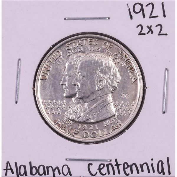 1921 2x2 Alabama Centennial Commemorative Half Dollar Coin