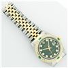 Image 7 : Rolex Men's Two Tone Green Diamond & Emerald Datejust Wristwatch