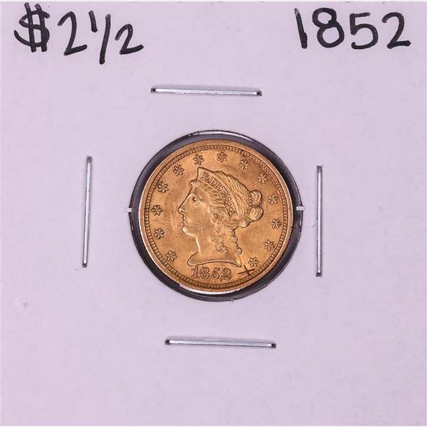 1852 $2 1/2 Liberty Head Quarter Eagle Gold Coin