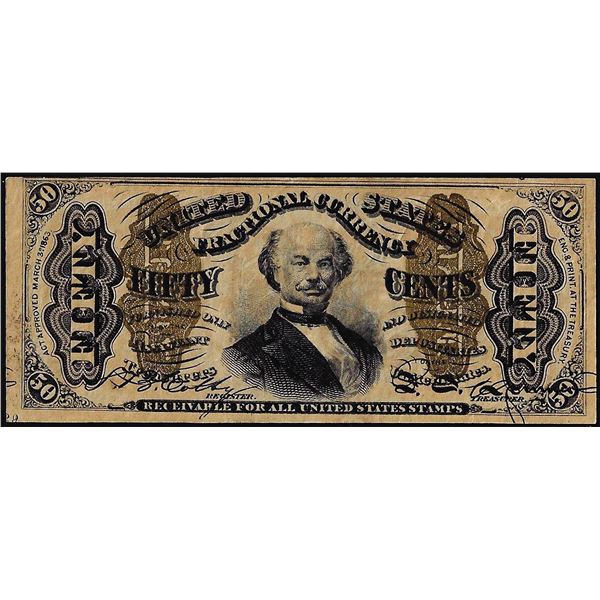 March 3, 1863 Third Issue Fifty Cents Fractional Currency Note