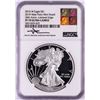 Image 1 : 2016-W Lettered Edge $1 Proof American Silver Eagle Coin NGC PF70 Ultra Cameo Mercanti
