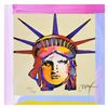 Image 2 : Peter Max "Liberty Head X" Limited Edition Lithograph On Paper