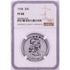 Image 1 : 1958 Proof Franklin Half Dollar Coin NGC PF68