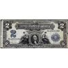 Image 1 : 1899 $2 Mini-Porthole Silver Certificate Note