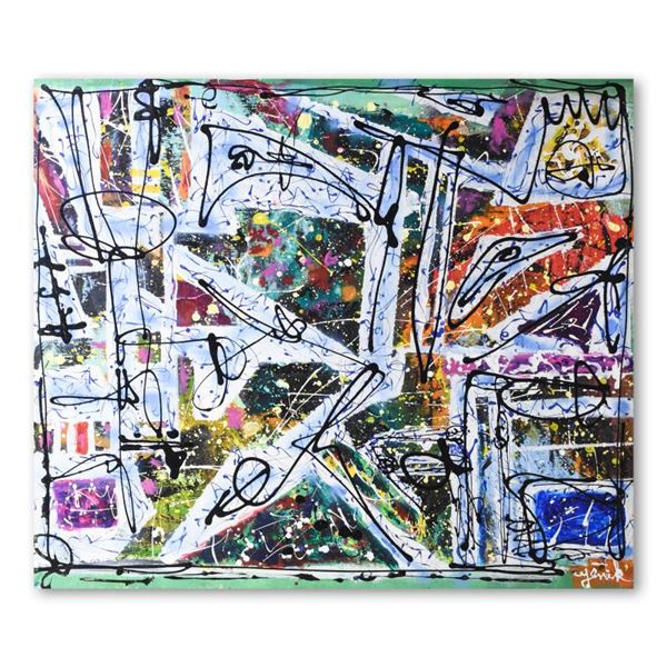 Jenik Cook Original Acrylic Painting On Canvas Hand Singed Letter Of Authenticity