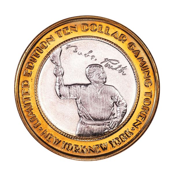 .999 Fine Silver New York New York Las Vegas, Nevada $10 Limited Edition Gaming Token