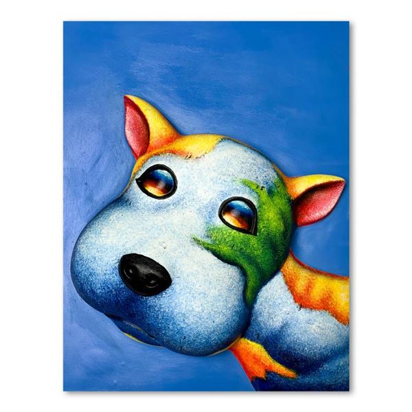 Wang "Buster" Limited Edition Mixed Media On Mixed Media