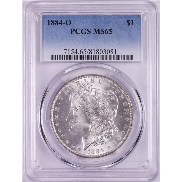 1884-O $1 Morgan Silver Dollar Coin PCGS MS65