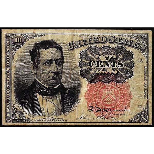 1874 Fifth Issue Ten Cents Fractional Currency Note