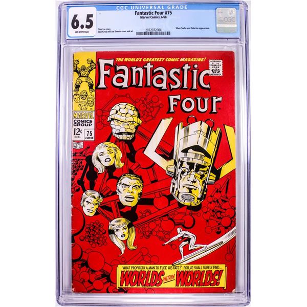 Marvel Comics Fantastic Four Comic Book #75 6/68 CGC 6.5